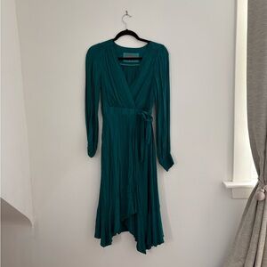 Anthropologie Boswell Textured Wrap Tunic Dress Size 4